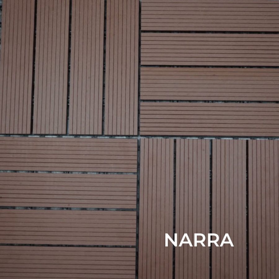 Matimco Nuwood Deck Tiles Grooved Outdoor Wood Tiles