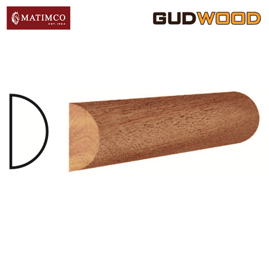 Matimco Gudwood Basic Mouldings Half Round 1/2X1 (8 feet)