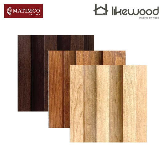 Likewood WPC Fluted Wall Panels (3 Flutes)