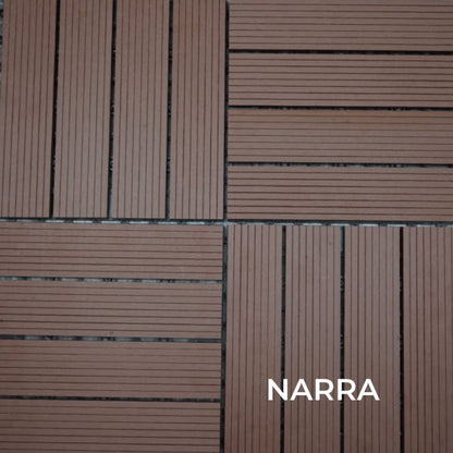 Matimco Nuwood Deck Tiles Grooved Outdoor Wood Tiles