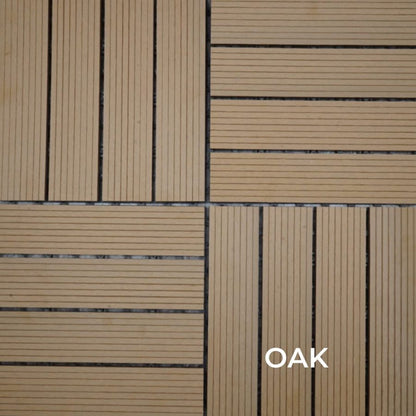 Matimco Nuwood Deck Tiles Grooved Outdoor Wood Tiles