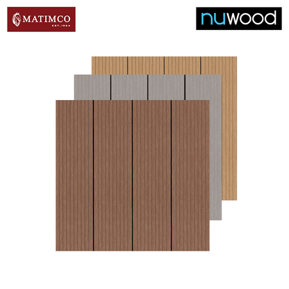 Matimco Nuwood Deck Tiles Grooved Outdoor Wood Tiles